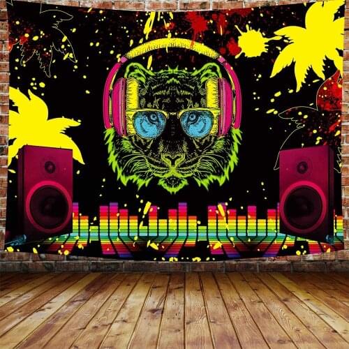 Music with Cool Background Tapestry Rock Music Note Home Dorm Décor