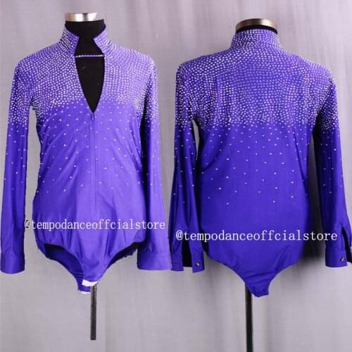 2018 White New Arrival Ballroom Dancing Man Ballroom Dance Tops Mens Ballroom Shirts Latin/Tango/Rumba Dancewear Shirt Top