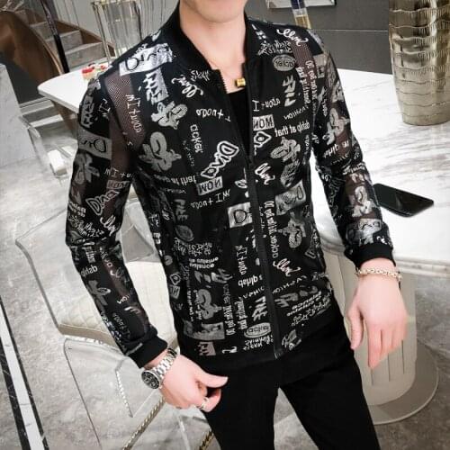 Chaqueta Hombre Sunscreen Hairstyle Division Jacket Sociology Loose Coat Man 2020 Summer Fashion Shining Night Clothes