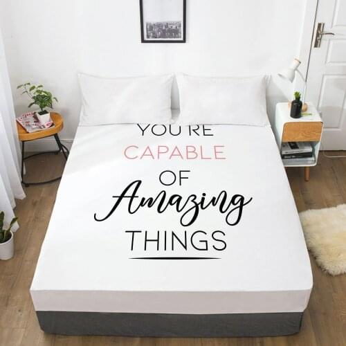 1PC Fitted Sheets Mattress Cover With Elastic Band 3D Bed Sheet Linens 135x200 180x200 Bed Sheet Customize any size design