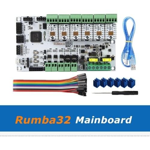 Rumba32 Rumba 32 Control Board + 6pcs TMC2225 Driver Module Compatible with Marlin 2.0 32Bit For 3D Printer Accessories