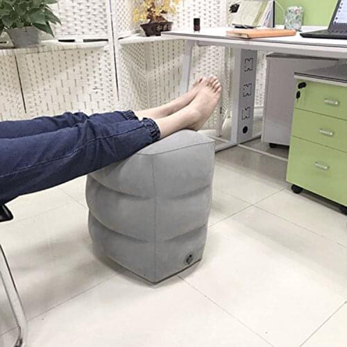 15 Newest Hot Useful Inflatable Portable Travel Footrest Pillow Plane Train Kids Bed Foot Rest Pad