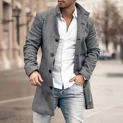 Straight Long Trench Coats Thin Men Jacket Coat Autumn Simple Gray Business Casual Young Fashion Jackets Oversized 4Xl