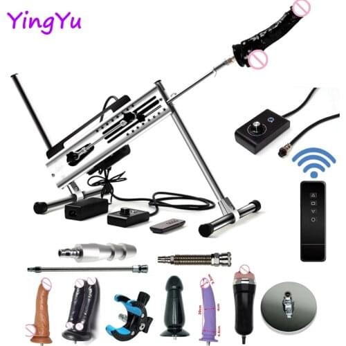 Quiet Automatic Sex Machine With Big Dildo Vibrators Gun Erotic Love Machines Double Head for Women Men Couples 2 People