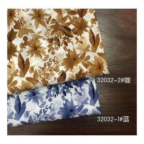 Rayon fabric dark floral printed fabric dress fabricLFCK080032