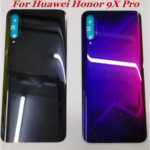 100% Original Back Housing For Huawei Honor 9X Pro Back Cover Glass Battery Case Panel with LOGO Replacement MIXUEWEIQI