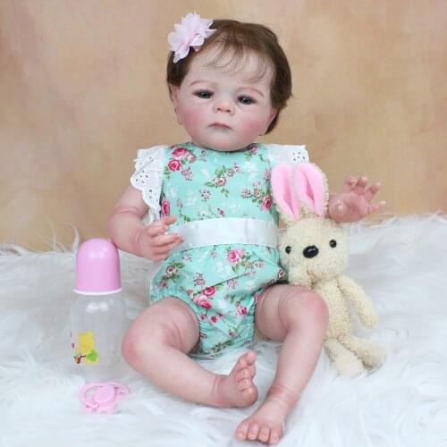 50 CM 3D Marbling Skin Visible Veins Soft Silicone Reborn Baby Elf Fred Doll Toy For Girl Cloth Body Bebe Boneca Lifelike Gift