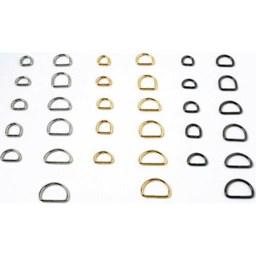 8pcs 16-50mm D Ring Buckle Luggage Hook Handbag Hardware Accessories Bag