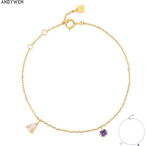 Серебряные браслеты ANDYWEN China At AliExpress