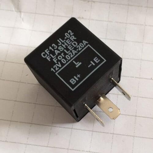 12V 3-PIN 0.02A-20A Electronic LED Adjustable Flasher Relay For Turn Signal Light Blinker