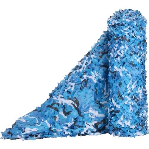 Camouflage Netting 2*2 3 4 5 6 7 8 10 12M blue ocean Camo Netting Net for Camping Net Blinds Great for Sunshade Shooting Hunting