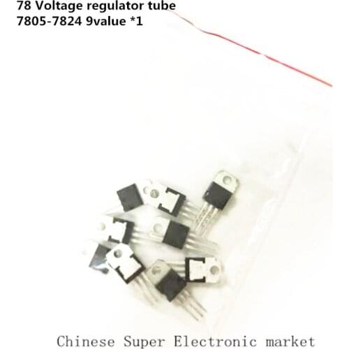 78 Voltage regulator tube kit , 7805-7824 9value *1=9PCS