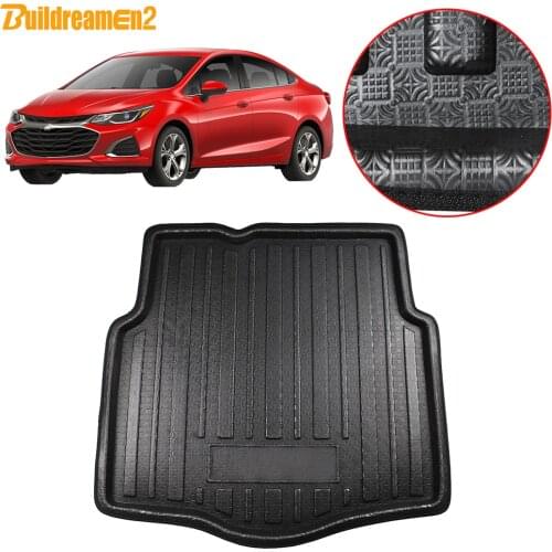 Buildreamen2 Car Tail Trunk Mat Floor Tray Boot Liner Cargo Mud Carpet Pad Styling For Chevrolet Cruze Sedan 2015 2016 2017 2018
