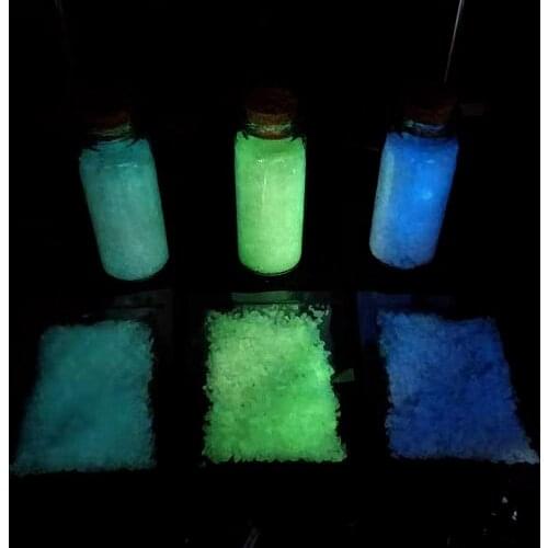 Colorful Fluorescent Glow Powder Super Luminous Particles Sand Glow Pigment Glow in the Dark Home Party Decor Garden Jardi