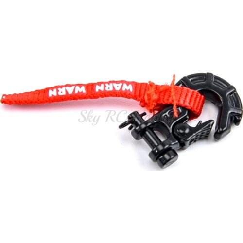 RC Metal Trailer Hook Winch Hook with Winch Pull Tag Decoration for 1/10 RC Crawler Car Axial SCX10 Traxxas TRX4 TRX-4 Parts