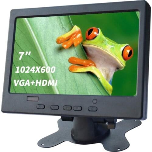 Mini 7" monitor 1020X600 VGA HDMI LCD Touch Screen interface Display Capacitive Module for CCTV car PC Raspberry Pi