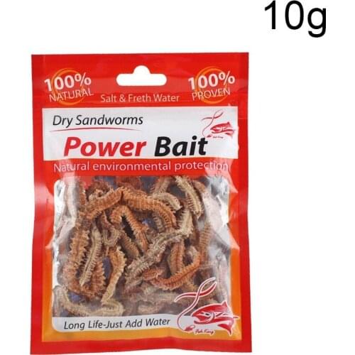 Natural Dry Sandworms Live Fishing Lures Freshwater For Feeder Catfish Fishy Smell Soft Bait 6-10g Natural Bait