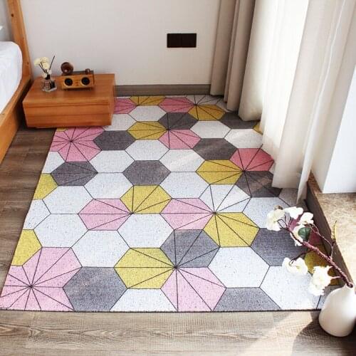 PVC Non-Slip Floor Mats Carpet Nordic Home Bathroom Living Room Entrance Doormat Custom Silk Loop Irregular Shape Doormat Carpet