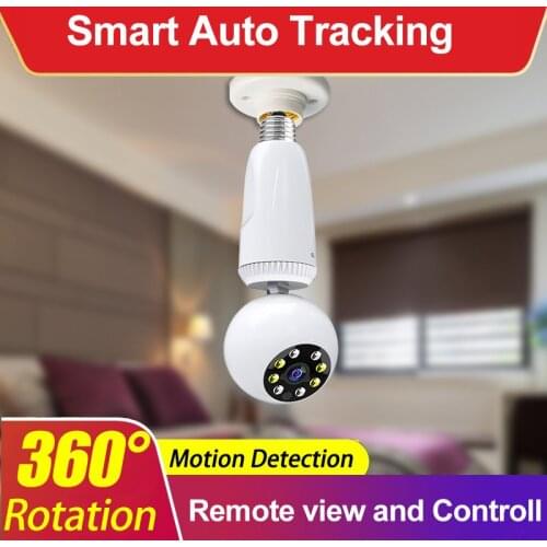 2MP Wifi Panorama Camera Security Lamp Panoramic Bulb CCTV Video Wireless IP Camera Surveillance Fisheye Night Vision Camera