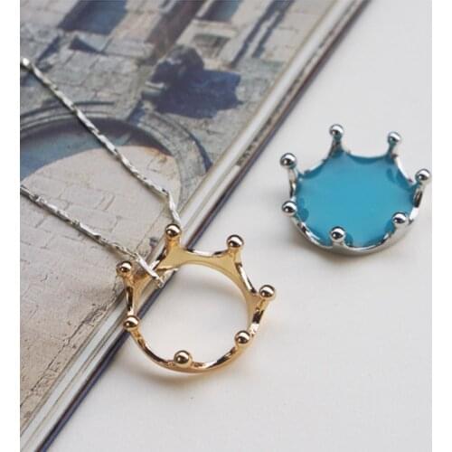 Creative Crown Modeling Practical Handcraft Ring Necklace Pendant Making Supplies DIY UV Epoxy Metal Frame Ornaments Accessories