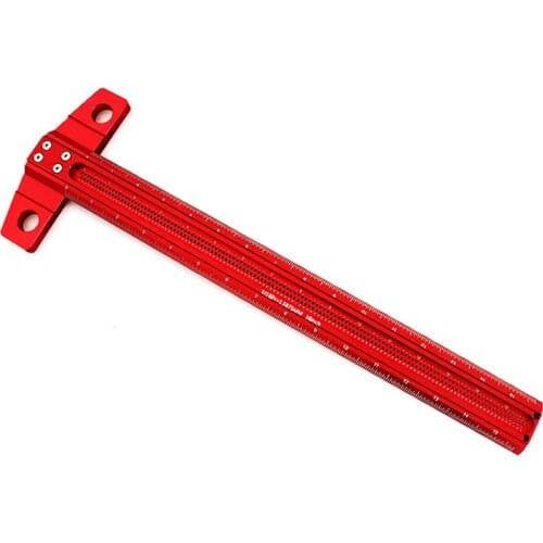 Precision Marking T-rule Aluminum Alloy Marking Mark Cone Rule Luxury Marking Hole Marking Rule Measuring Tool