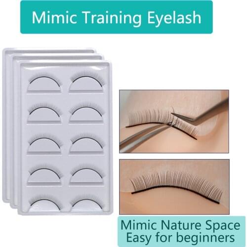 Practice Lashes for Eyelash Extensions Training Lashes Practice Eyelash Strips Self Adhesive Lash Extension Supplies