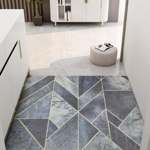 Modern Hallway Door Mat Carpet Anti-slip Kitchen Mat Bath Mat Indoor Entrance Door Mats PVC Can Be Cut Custom Home Mats Carpet