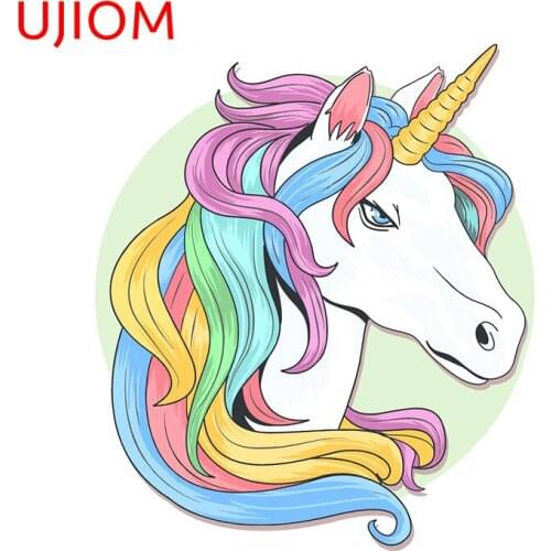 UJIOM Unicorn Wall Decorations Living Room Decals Bedroom Accessories Moisture Proof Decor Poster Home Office Wall Stickers