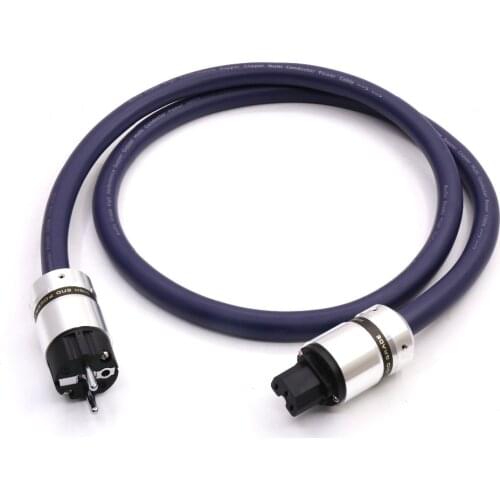 Audio Grade High Performance Super Copper Multi Conductor Power Cable with EU plugs ，Furukawa style Power Cord Cable， HIFI