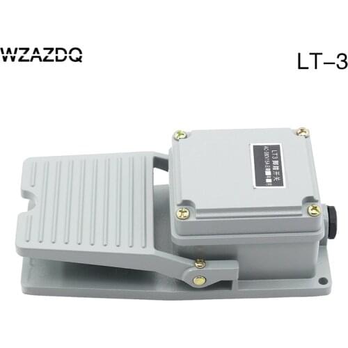 WZAZDQ Stamping Control of Foot Switch LT3 Aluminum Shell Foot Switch AC 380 v 10a