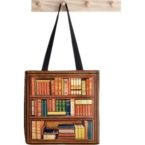 Women I Am a Teacher and Old Books Printed Kawaii Bag Harajuku Shopping Canvas Shopper Bag girl handbag Tote Shoulder Lady Bag