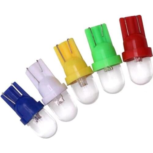 10PCS T10 1LED Round Head Decorative Small Light Car Led Bulb Instrument Light Round Bulb T10 Clearance Lights Bulbs 12V