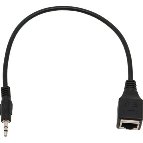 2019 New 3.5mm 1/8" Male Jack TRS Audio Cable To RJ45 Socket Ethernet Adapter Wire Electrical Equipment