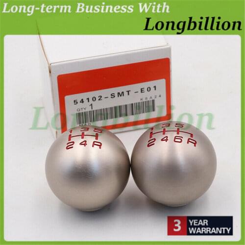 5 / 6 Speed 54102-SMT-E01 M10 x 1.5 Thread Aluminum Racing Gear Shift Knob For Honda Civic FD2 TYPE-R 2006 -2012