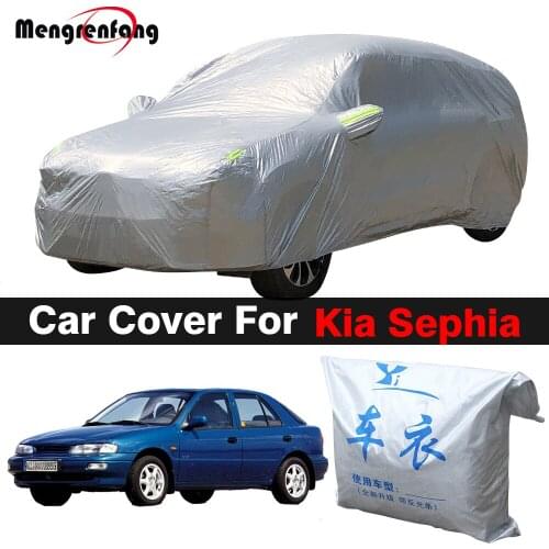 Outdoor Car Cover Sun Shade Anti-UV Snow Rain Dust Protection Auto Cover For Kia Sephia Mentor Spectra
