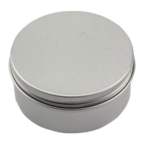150ml 24pcs/lot Face Cream Jars Aluminum Pots Hair Wax Makeup Tool Candle Jar Tins Cans Portable Metal Cosmetic Containers