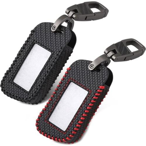 A93 A96 A63 Keychain Leather Cover Key Case for Starline A93 Two Way Car Alarm Remote Controller LCD Transmitter Accessories