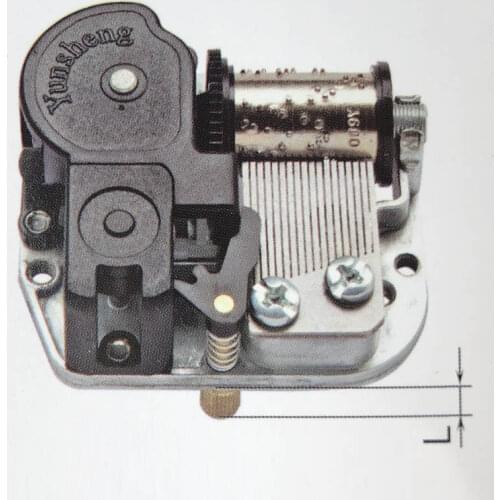 DIY music box mechanism with on-off rotary switch mechanism