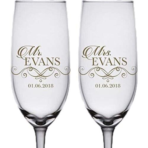Personalized Mr and Mrs Champagne Flutes,Wedding Toasting Flutes,Wedding Champagne Flutes,Champagne Glasses,Gift for couple