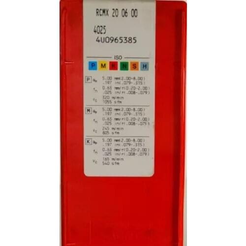10PCS CARBIDE INSERT RCMX 200600 4025