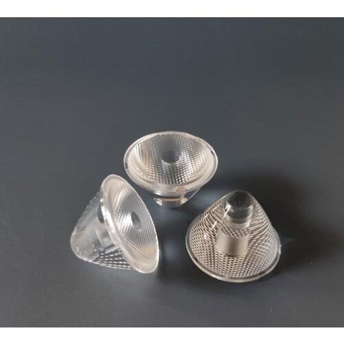 MZK-29 High quality LED Optical Lens, 25 degree, Size: 29X19.5mm, Bead surface, PMMA materials