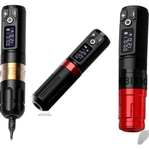 2021 Newest Tattoo Wireless Machine Pen Brush Coreless Motor Fast Charging Battery RCA Adapter Free Shipping