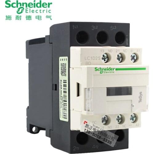 Genuine Schneider contactor LC1D25 DC contactor coil DC24V LC1-D25BDC 25A