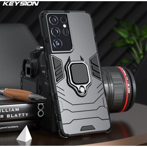 KEYSION Shockproof Case for Samsung S21 Ultra S20 Plus S10 Note 20 10 Lite Phone Cover for Galaxy A71 A51 5G A70 A50 A41 A31