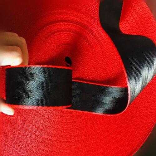 3.8 Meters Car Seat Belt Auto Safety Webbing Racing Harness Ribbon 48mm Blue Red Wholesale For BMW Seat etc. Dropshipping 4color