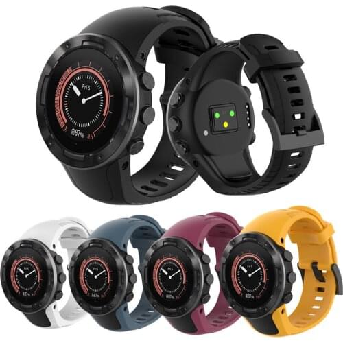 Silicone Watch Strap For SUUNTO 5 Smart Watch For SUUNTO Sport Wrist Strap Silicone Band Replacement Smart Bracelet Accessories