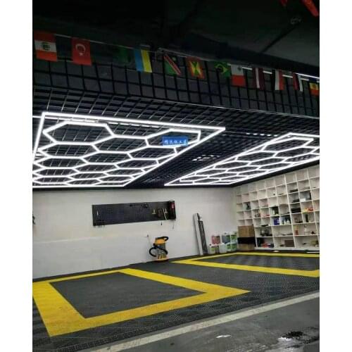 The Hive and Spider Shaped Led Ceiling Light for Car Wash Car Care Booth