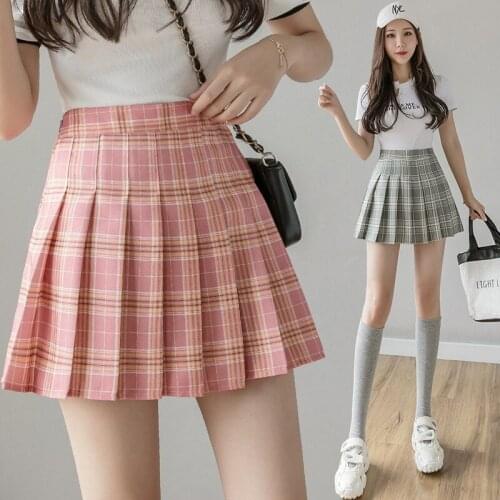 Taytayvola 2021 NEW Kawaii Summer Women Skirts High Waist Cute Sweet Girls Pleated Skirt Korean Style Mini Skirts for Women