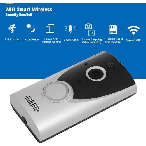 New Smart Doorbell Camera Wifi Wireless Call Intercom Video-Eye for Apartments Door Bell Ring for Phone Home Security Cameras