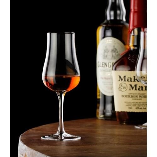 Japanese Style Single Malt Scotch Whiskies Glasses Crystal Pure Malt Whiskey Goblet Copita Nosing Glass Wine Tasting Aroma Cup